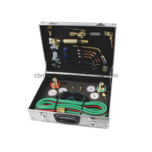 Gas Welding and Cutting Torch Kit Acetylene Oxygen Brazing Professional Set Carrying Case